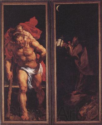 Peter Paul Rubens St Christopber and the Hermit (mk01) Spain oil painting art